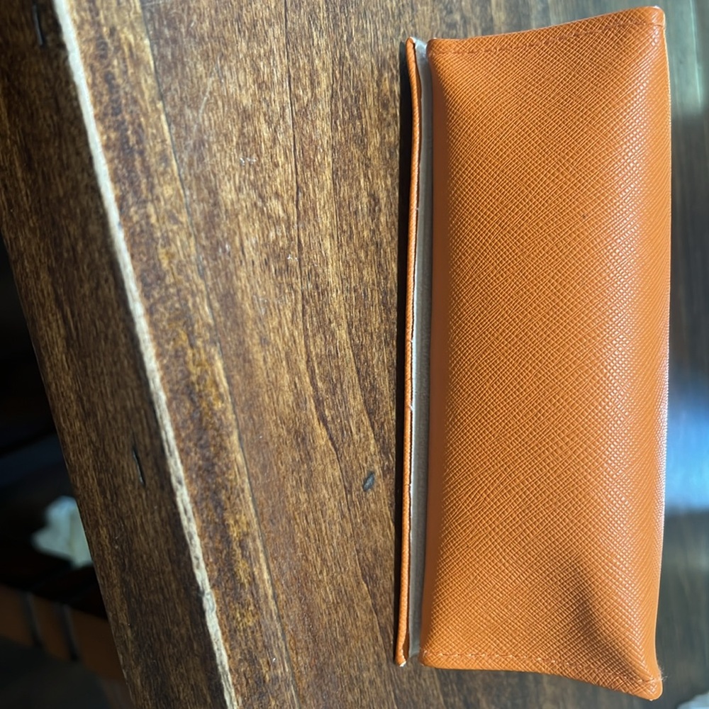 Tory Burch Orange Sunglasses Eyeglass Case - Picture 5 of 7